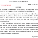 Notice of Jharkhand High court