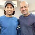 MS Dhoni with mihir